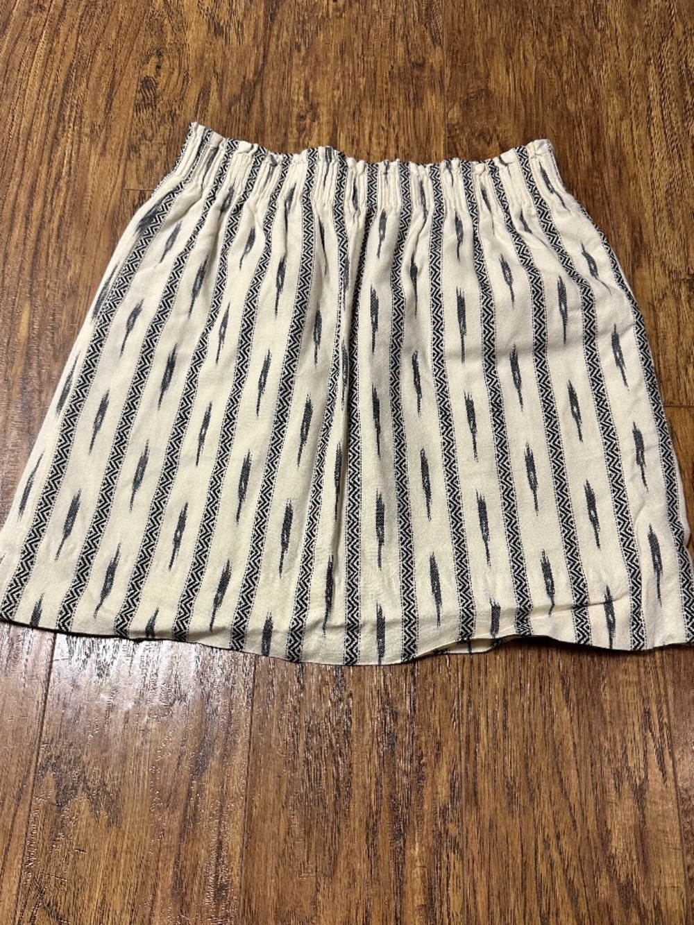 J. Crew Mini Skirt Ivory & Black Size 0